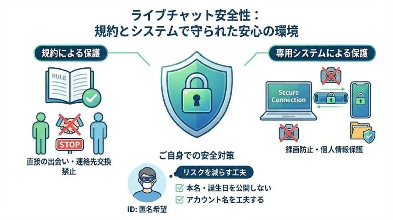 ライブチャット安全性