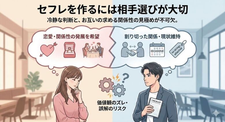 セフレを作るには相手選びが大切