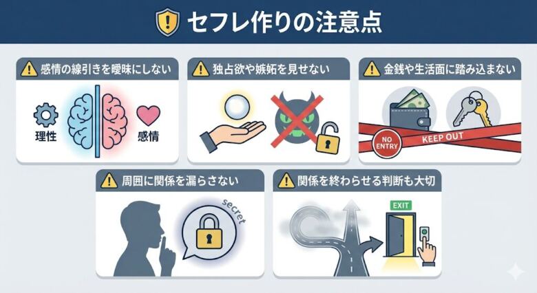 セフレ作りの注意点