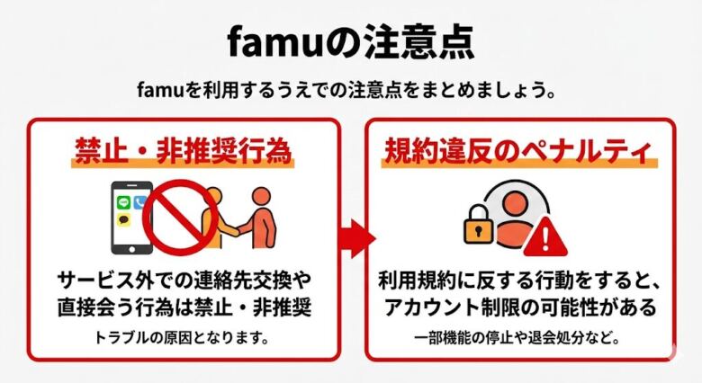 famuの注意点