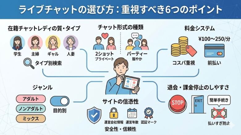 ライブチャットの選び方