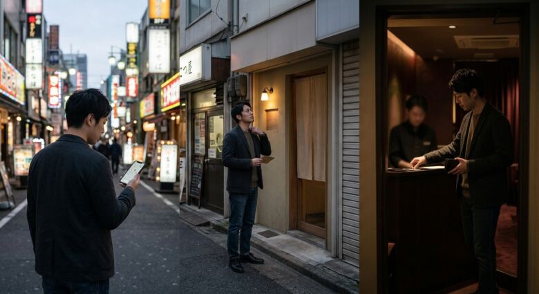 ハプニングバーに入店するまでの流れ