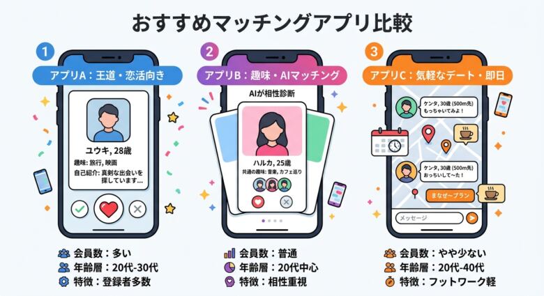 童貞卒業に使えるマッチングアプリおすすめ3選