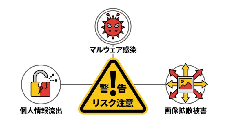 服脱がすサイトを使う際の注意点と危険性