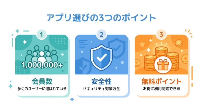 ヤリモクアプリの選び方で失敗しない3つのポイント
