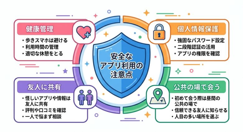 ヤリモクアプリの安全な使い方と注意点