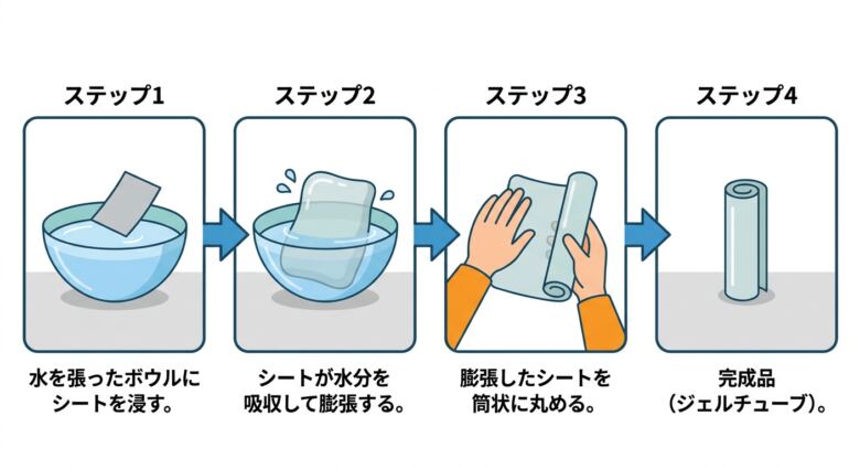 冷えピタオナホの作り方【必要な材料と5つの手順】