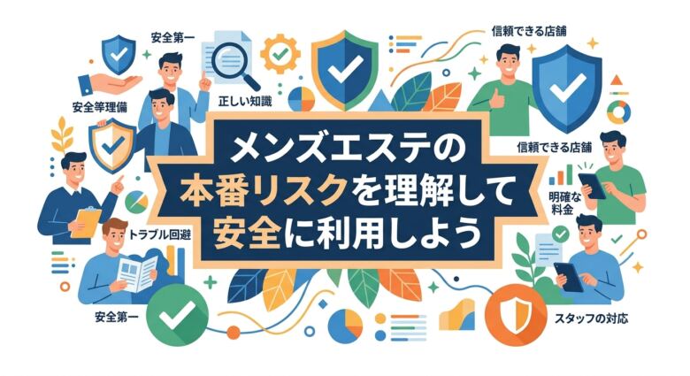 メンズエステの本番リスクを理解して安全に利用しよう