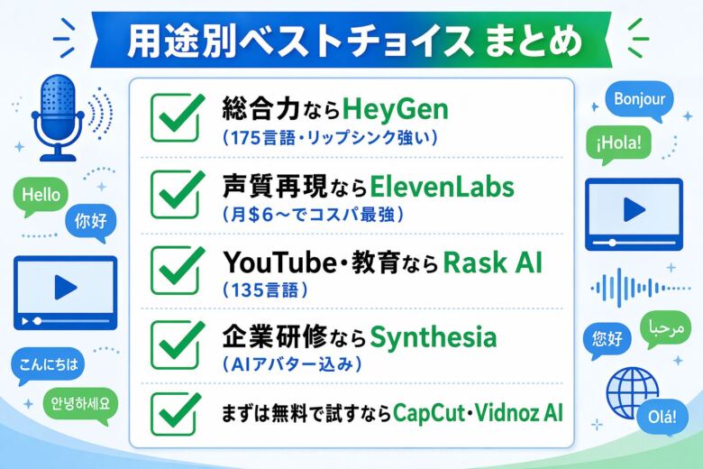 AI吹き替えツールで動画の多言語化を一気に進めましょう