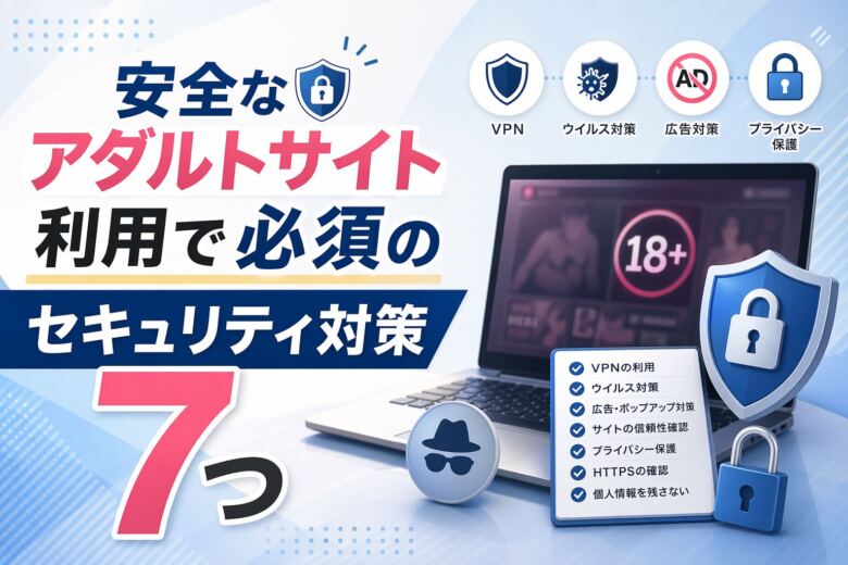 安全なアダルトサイト利用で必須のセキュリティ対策7つ