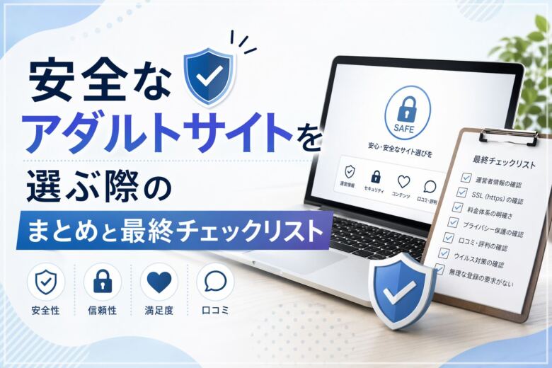 安全なアダルトサイトを選ぶ際のまとめと最終チェックリスト