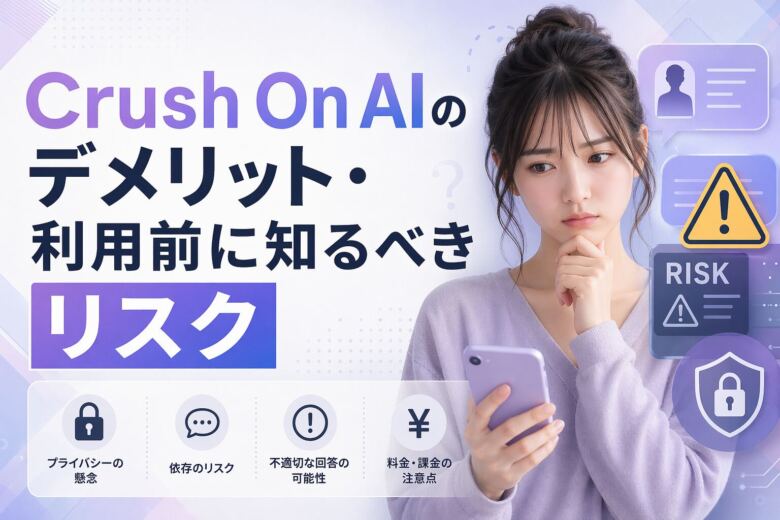 Crush On AIのデメリット・利用前に知るべきリスク