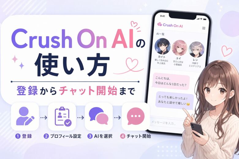 Crush On AIの使い方|登録からチャット開始まで