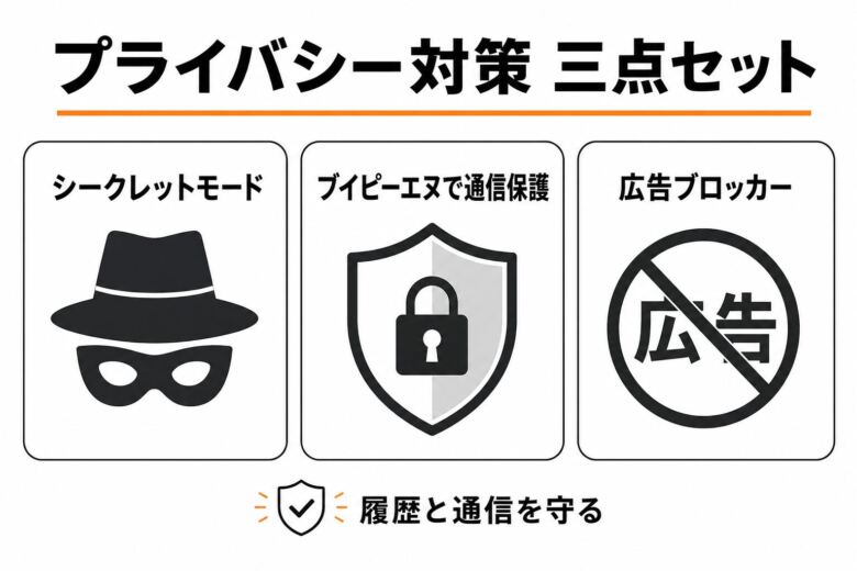 抜ける同人誌を快適に楽しむためのプライバシー対策