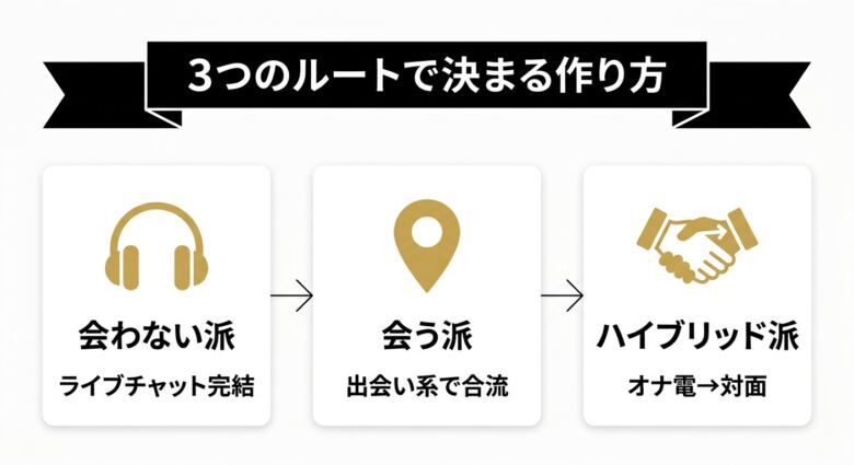 オナ友の作り方3ルート(会わない派・会う派・ハイブリッド)