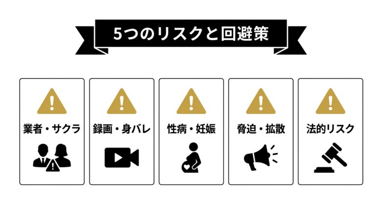 オナ友募集の5つのリスクと回避策
