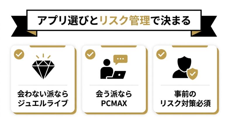 オナ友募集アプリ選びとリスク管理のまとめ