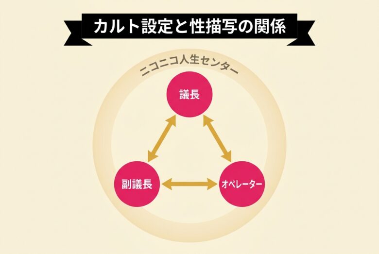 なぜここまで濃い?カルト「ニコニコ人生センター」設定とえろの関係