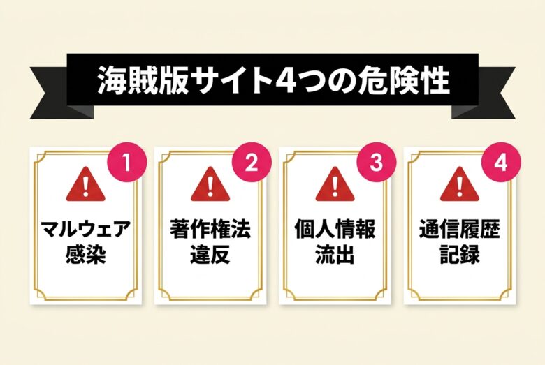 ビリーバーズ海賊版サイトの危険性