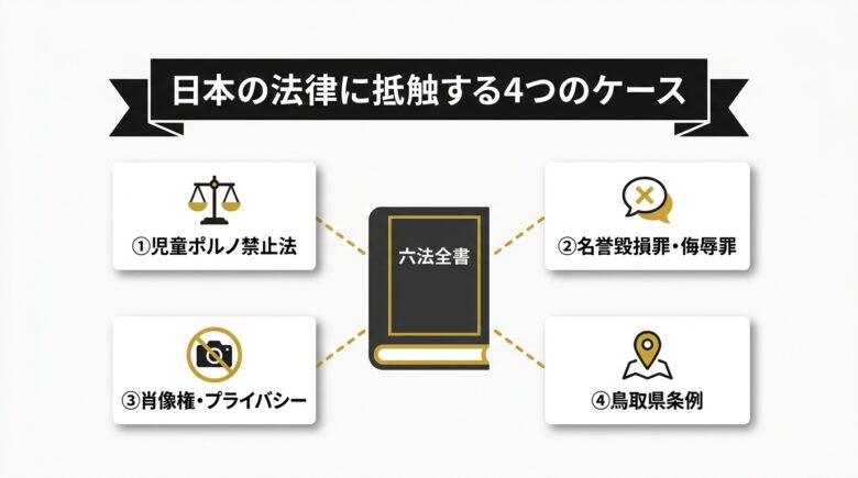clothoff.ioで作った画像が日本の法律に抵触する4つのケース