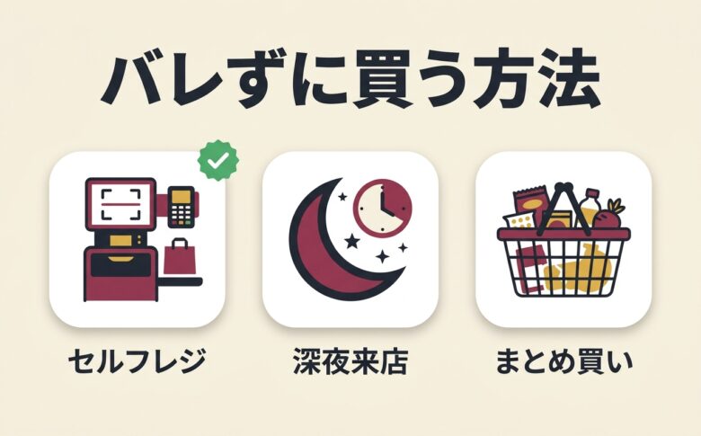 オナホをバレずに買う方法の3アイコン図解