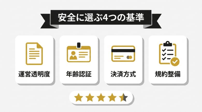 えろアプリを安全に選ぶ4つの基準
