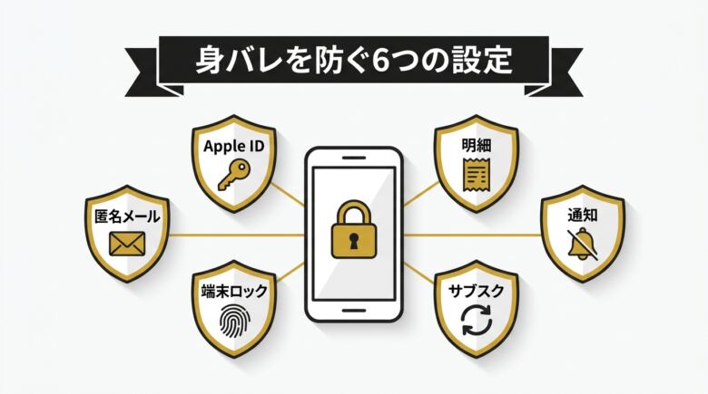 えろアプリの身バレを防ぐ6つの設定