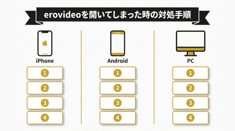 erovideoを開いてしまった時の安全対処手順