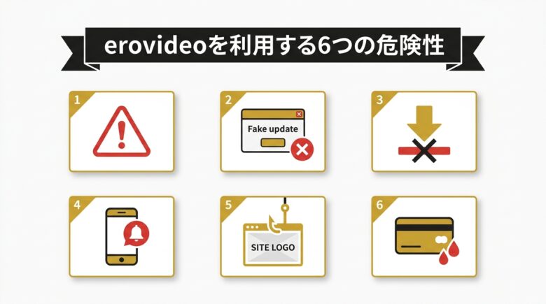 erovideoを利用する6つの危険性