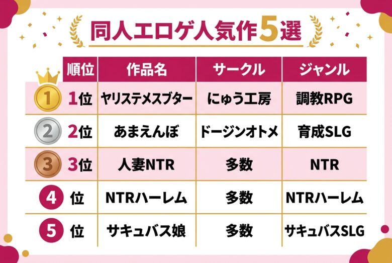 同人エロゲームの人気作おすすめ5選