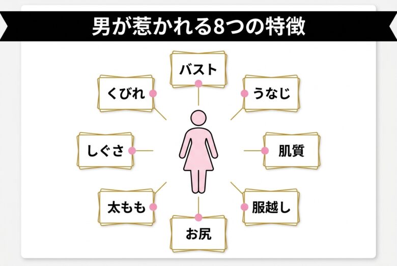 男が惹かれるエロい体の8つの特徴