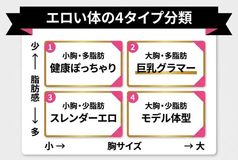 エロい体の4つのタイプ別分類