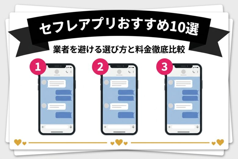 セフレアプリおすすめ10選 業者を避ける選び方と料金徹底比較