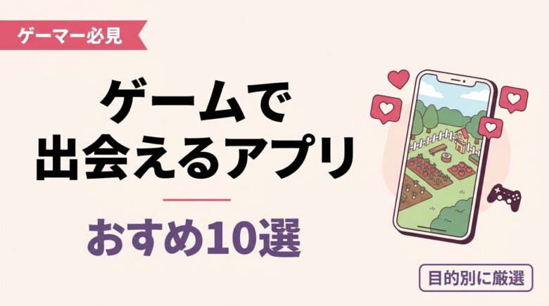 ゲームで出会えるアプリおすすめ10選のアイキャッチ画像