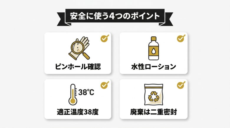 手袋オナホの衛生管理と安全な使い方