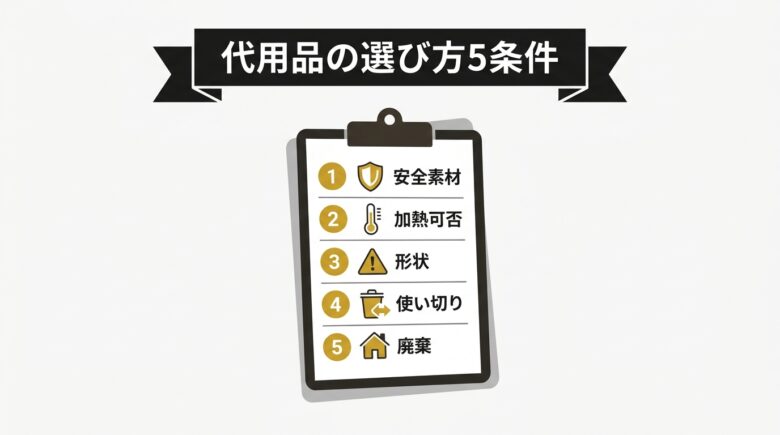オナホ代用品の選び方5条件