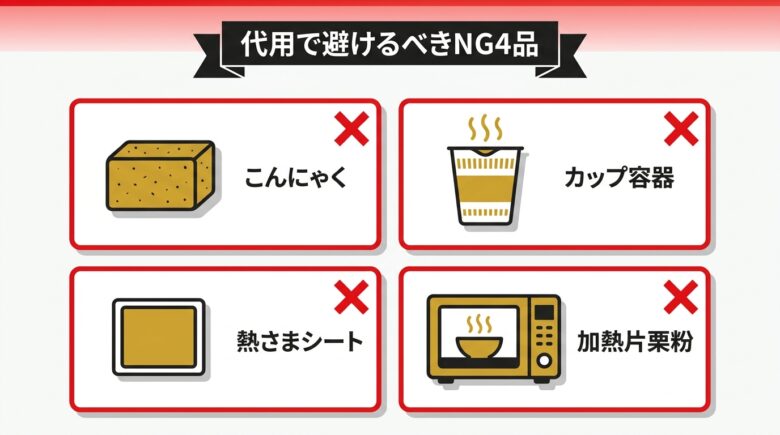 オナホ代用で避けるべきNG4品!火傷・雑菌・尿道損傷のリスク