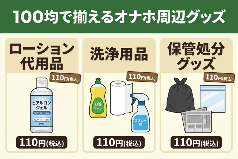 100均で揃えるオナホ周辺グッズ