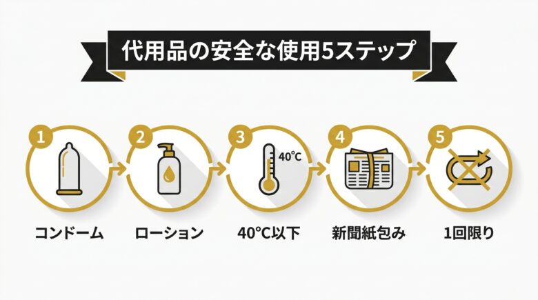 オナホ代用品の安全な使用5ステップ