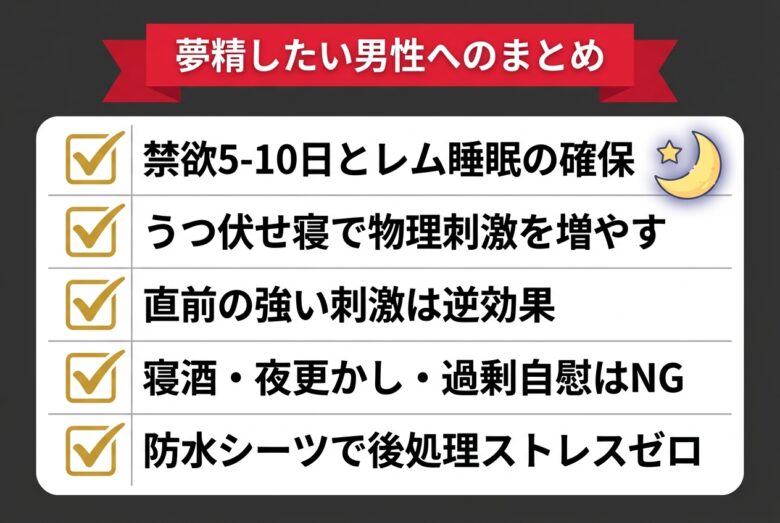 夢精したい男性へのまとめチェックリスト