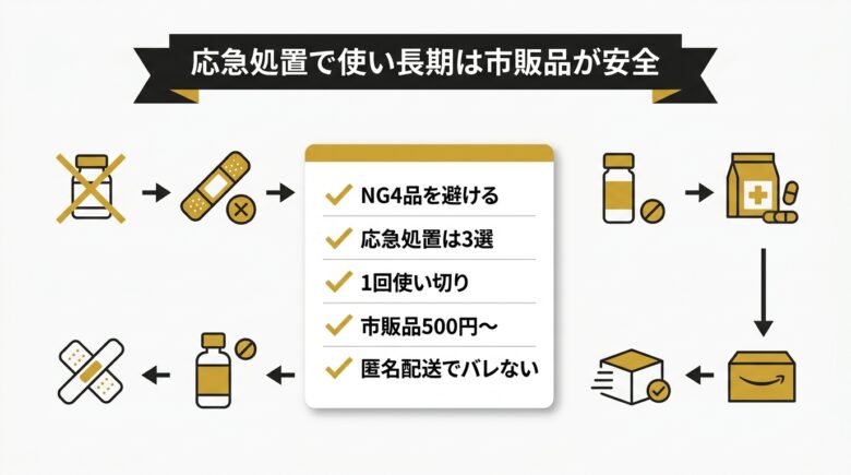 オナホ代用は応急処置として使い長期は市販品が安全のまとめ
