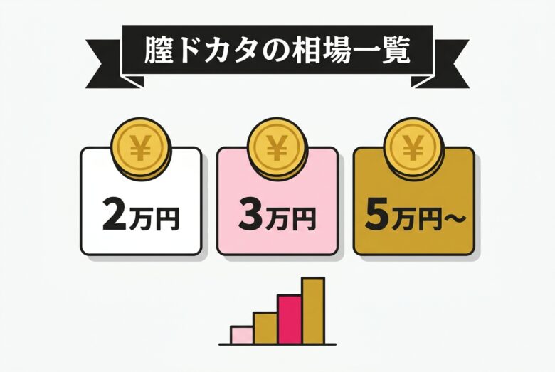 膣ドカタの相場一覧