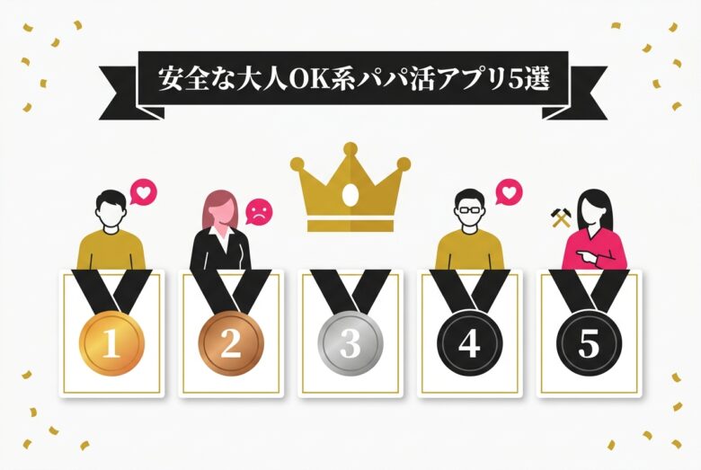 安全な大人OK系パパ活アプリ5選