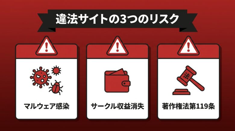 男の娘エロゲ 違法サイトのリスク