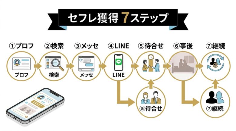 イククルでセフレを作る7ステップ