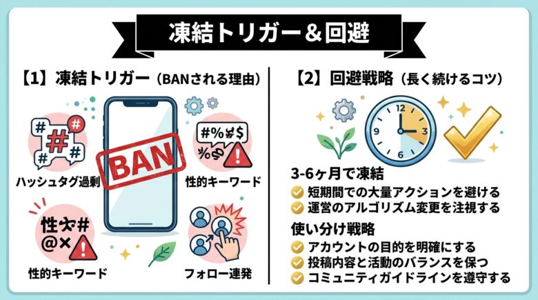 インスタのエロ垢が凍結される理由と回避法