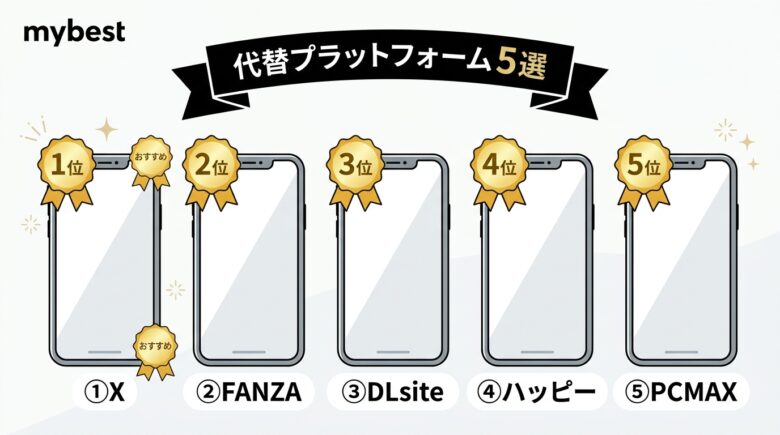 インスタのエロ垢より安全な代替プラットフォーム5選