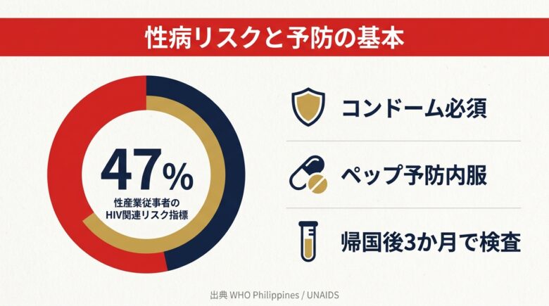 マニラ風俗の性病リスク HIV感染率と予防策