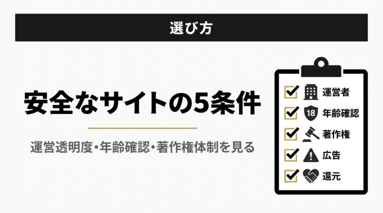 安全なエロMMD視聴サイトの選び方5条件