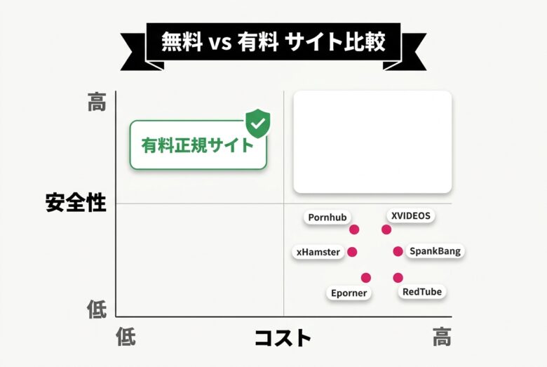 海外エロサイト 無料・有料の比較
